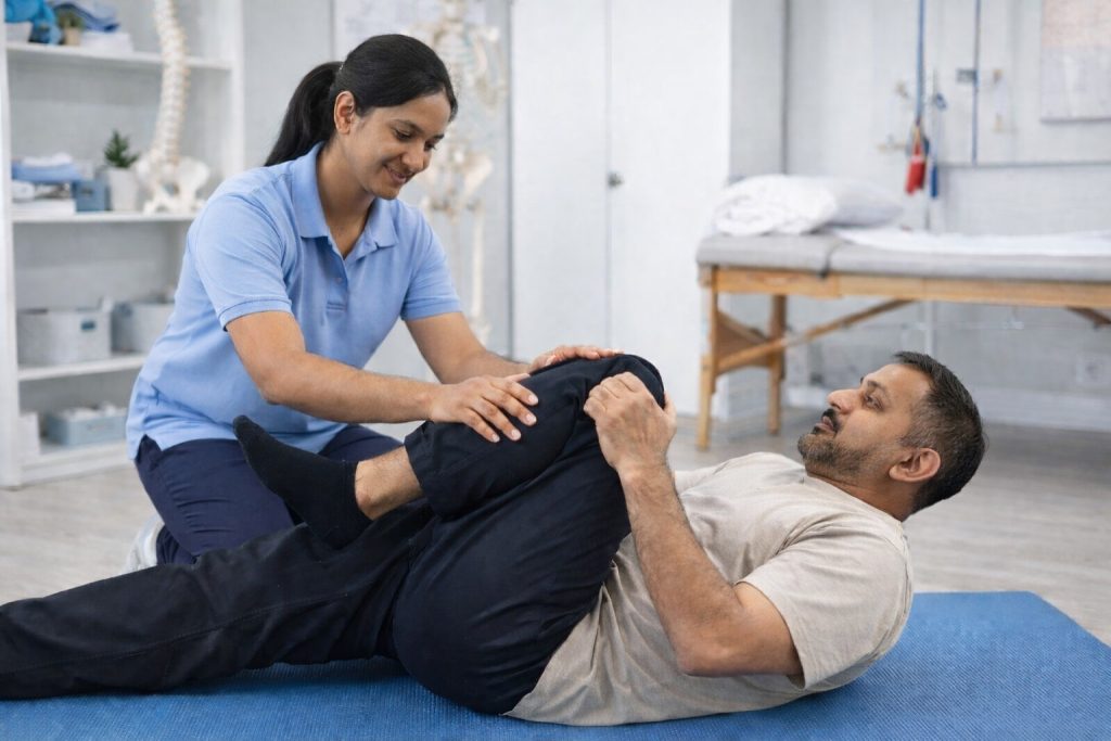 Physiotherapy exercises for back pain relief