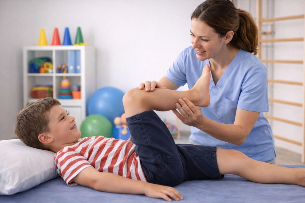 Physiotherapy exercises for children