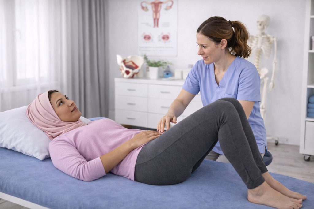 Pelvic floor physiotherapy exercises